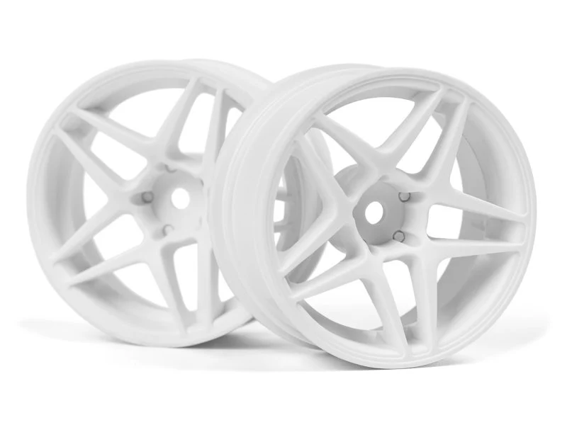 Kansei Astro Wheels White 6mm Offset 1-10 Rims [HPI] 160949