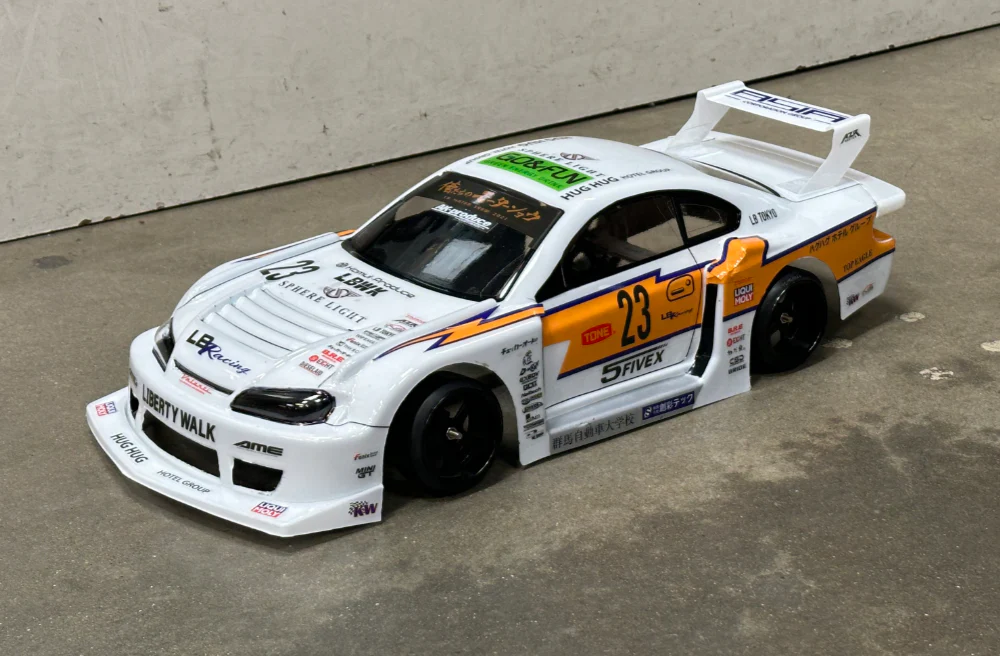 LBWK Nissan S15 LB-Super Silhouette Widebody Silvia 1-10 Body Set [Quality RC] QRC-215