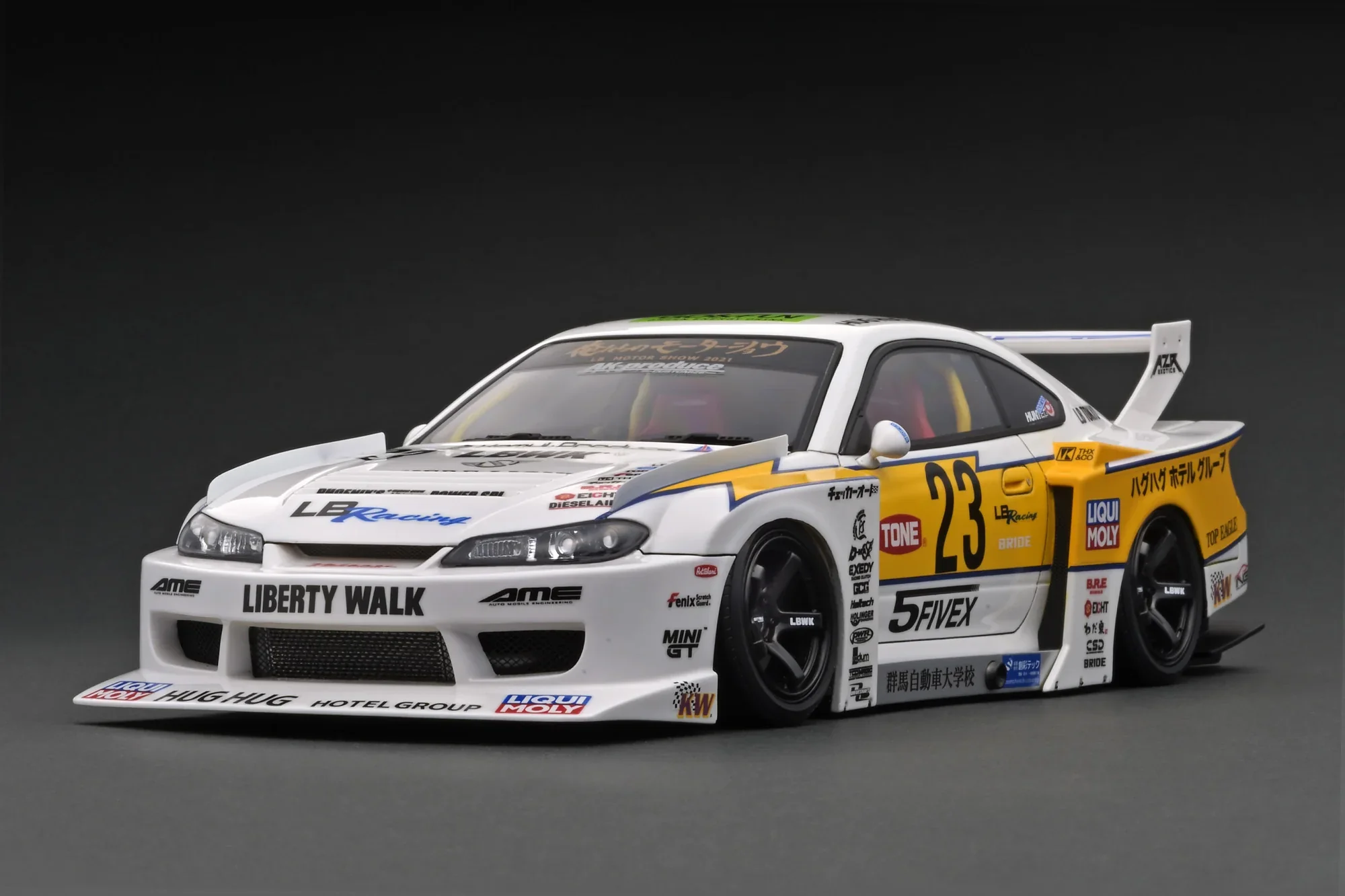 LBWK Nissan S15 LB-Super Silhouette Widebody Silvia 1-10 Body Set [Quality RC] QRC-215 - Image 3