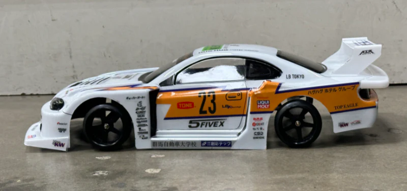 LBWK Nissan S15 LB-Super Silhouette Widebody Silvia 1-10 Body Set [Quality RC] QRC-215 - Image 7