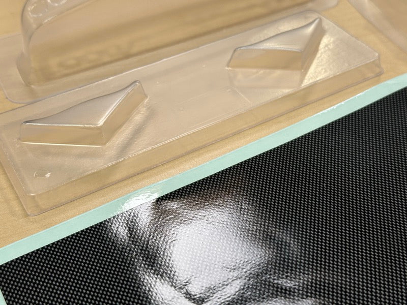 Lexan Diffuser, Canard and Tail Light Covers for RX7 and Carbon Decal Sheet [Yokomo] YOK-REA-MISC - Image 2