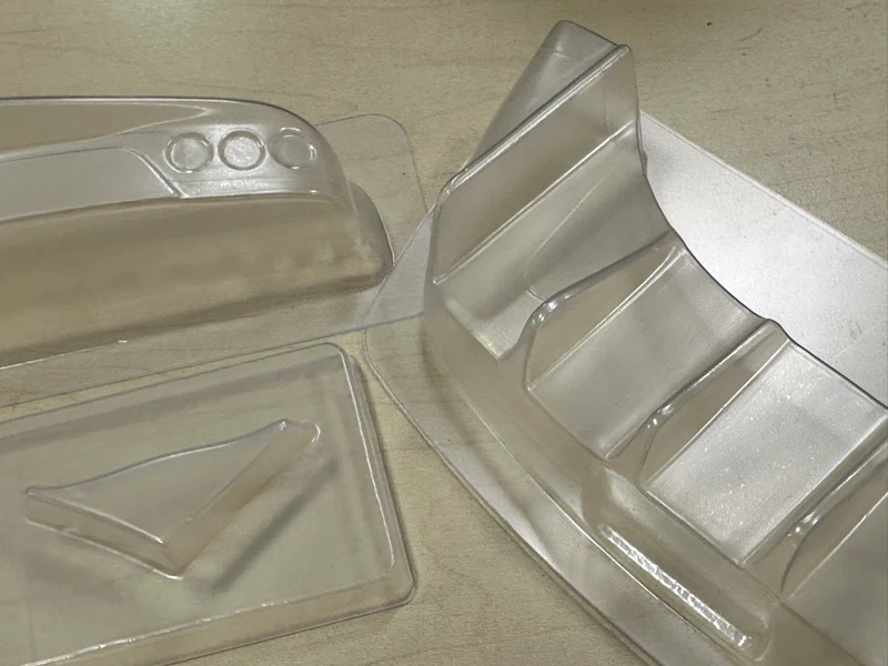 Lexan Diffuser, Canard and Tail Light Covers for RX7 and Carbon Decal Sheet [Yokomo] YOK-REA-MISC - Image 3