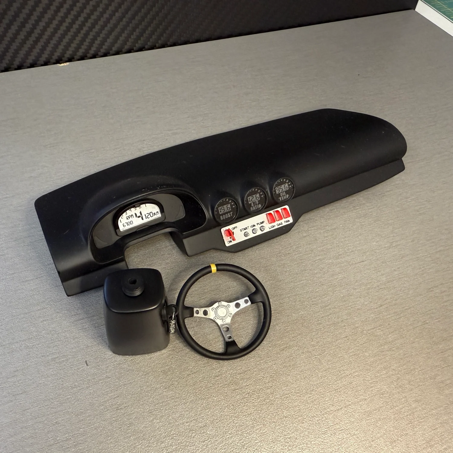 LHD (Digital Cluster) Dash Kit Realistic Scale 1-10 [Shogun Workshop] LHD-DASH-DI - Image 4