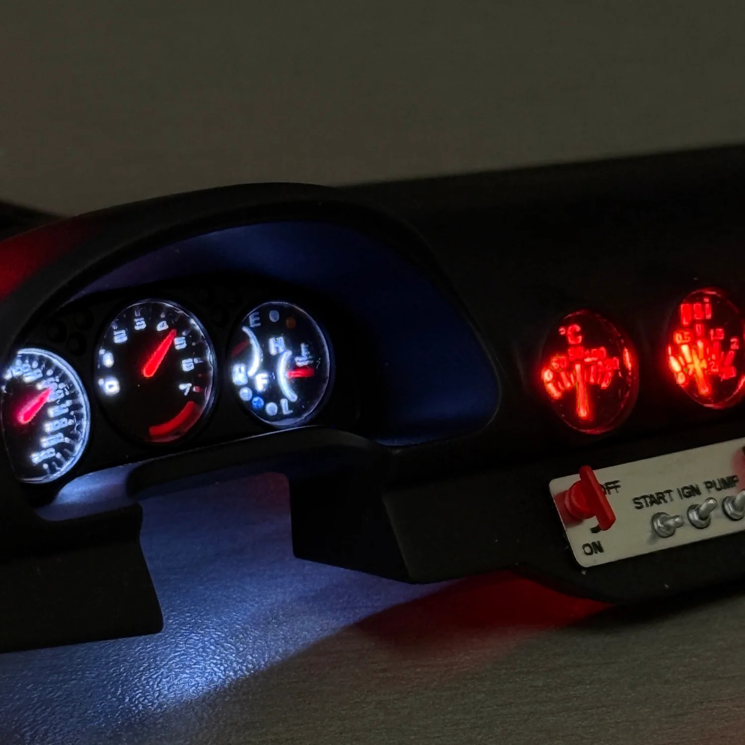 LHD (Digital Cluster) Dash Kit Realistic Scale 1-10 [Shogun Workshop] LHD-DASH-DI - Image 5