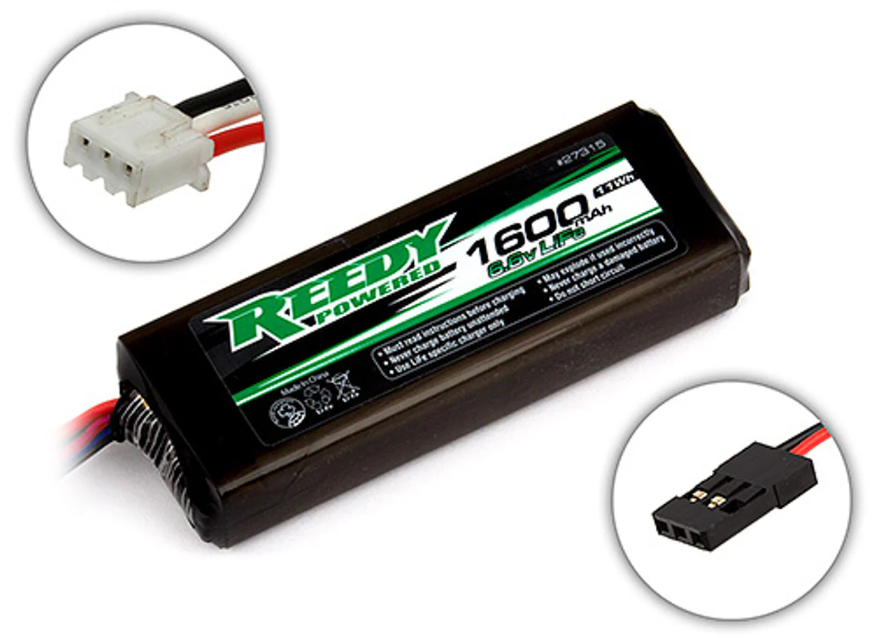 LiFe Pro 1600mAh 6.6V TX/RX Battery Transmitter Rechargeable [REEDY] ASC27315