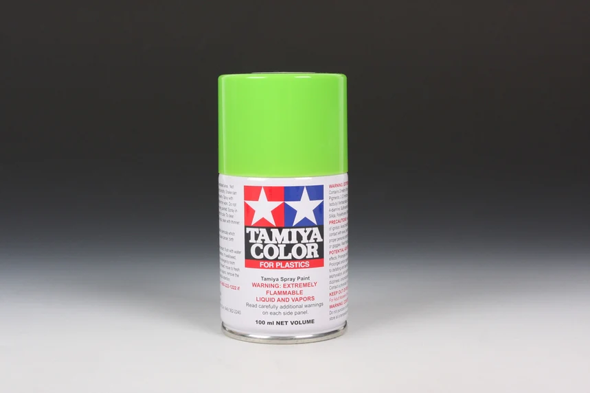 LIGHT GREEN - Lacquer Spray Paint 100ml (For Plastic Models) TS-22 [Tamiya] 85022 - Image 2