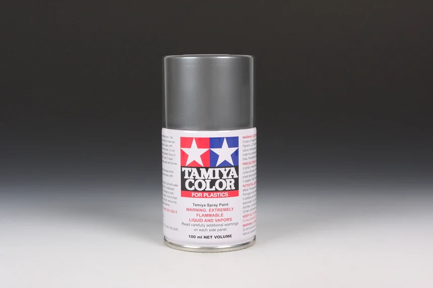 LIGHT GUN METAL - Lacquer Spray Paint 100ml (For Plastic Models) TS-42 [Tamiya] 85042 - Image 2