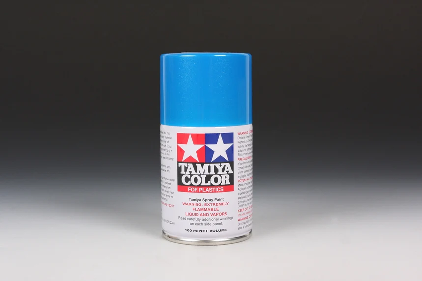 LIGHT METALLIC BLUE - Lacquer Spray Paint 100ml (For Plastic Models) TS-54 [Tamiya] 85054 - Image 2