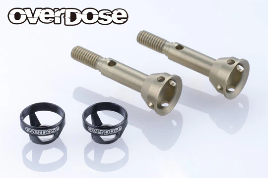 PREORDER: Light Weight Aluminum Rear Axle Shaft (For Galm ver2) (RED PURPLE BLACK) [Overdose] OD3982 OD3981 OD3980 - Image 3