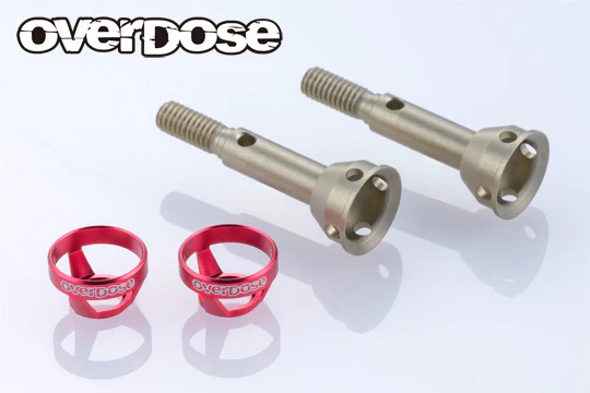 PREORDER: Light Weight Aluminum Rear Axle Shaft (For Galm ver2) (RED PURPLE BLACK) [Overdose] OD3982 OD3981 OD3980 - Image 4