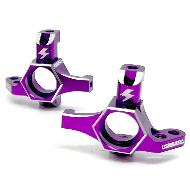 Lightweight Aluminum Knuckle Ver.Y (Red Black Purple) [Shibata] R31S337PU R31S337RD R31S337BK - Image 3