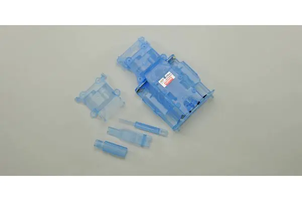 Limited Edition CLEAR BLUE Skeleton Main Chassis Set (MR-03) [Kyosho] MZF401CB - Image 2