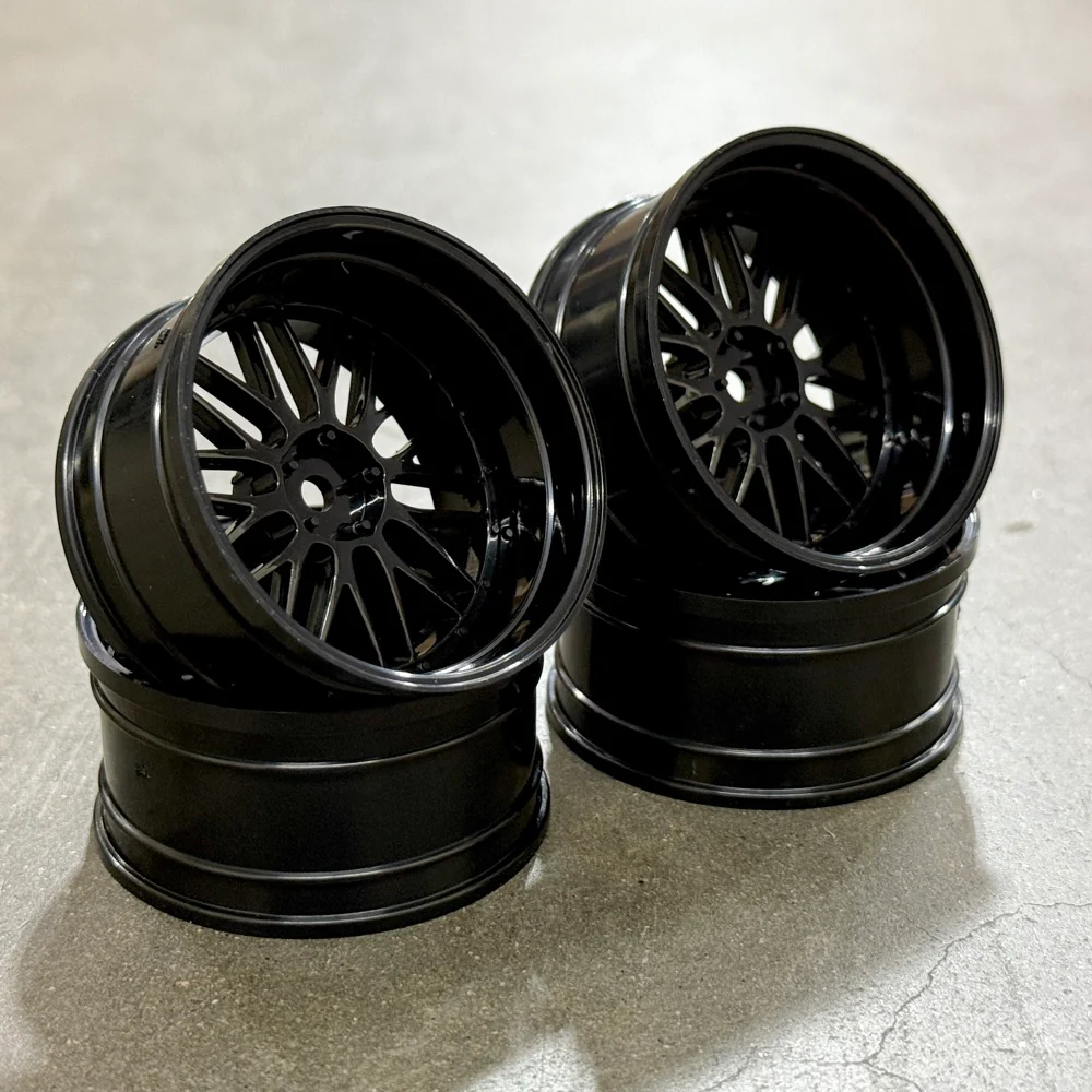 LM Mesh (GLOSS BLACK) Adjustable Offset Rims 1-10 BBS Style [MST] 832101BK - Image 2