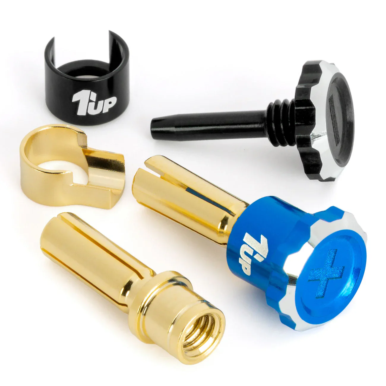 Lockdown Adjustable Bullet Plugs Power Connectors Bullets - 4mm / 5mm Black Pink Gold Orange Green Blue Red Purple[1up Racing] - Image 3