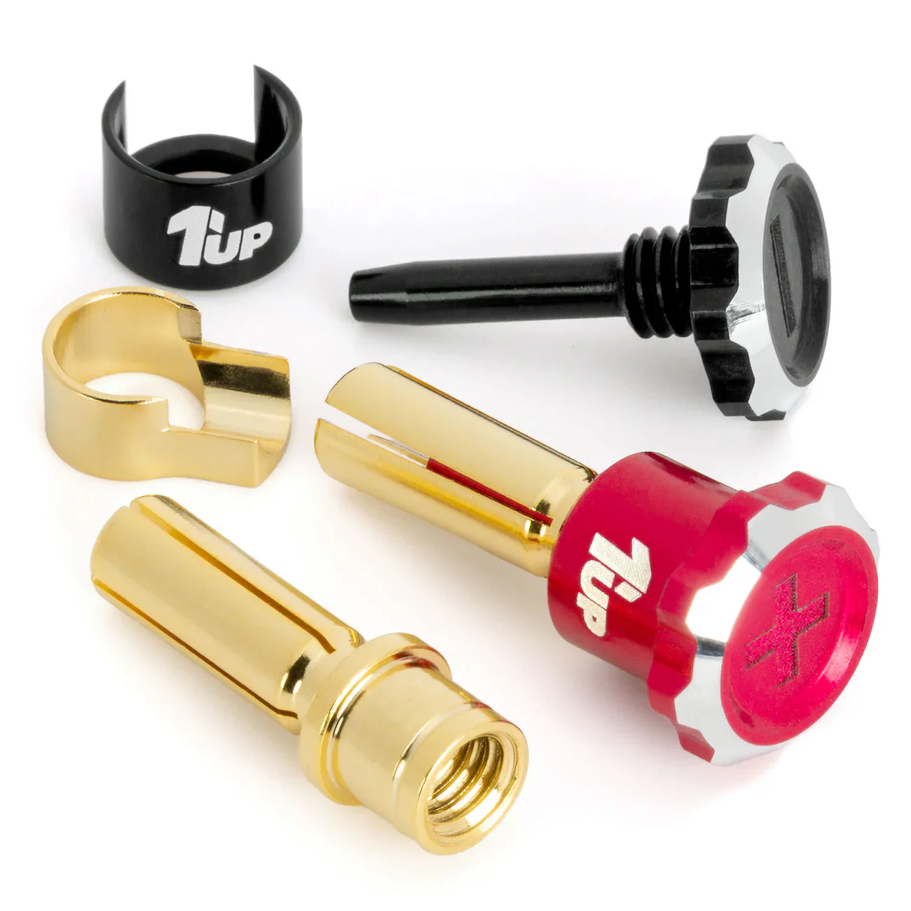 Lockdown Adjustable Bullet Plugs Power Connectors Bullets - 4mm / 5mm Black Pink Gold Orange Green Blue Red Purple[1up Racing] - Image 5