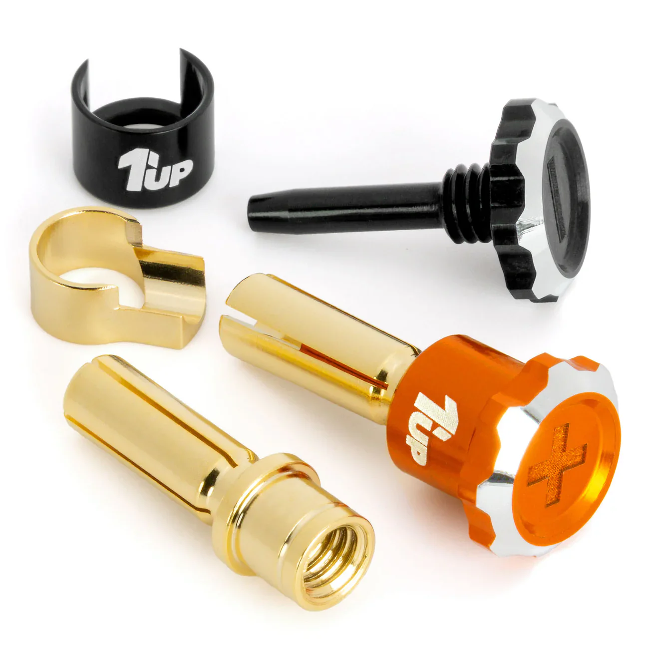 Lockdown Adjustable Bullet Plugs Power Connectors Bullets - 4mm / 5mm Black Pink Gold Orange Green Blue Red Purple[1up Racing] - Image 6