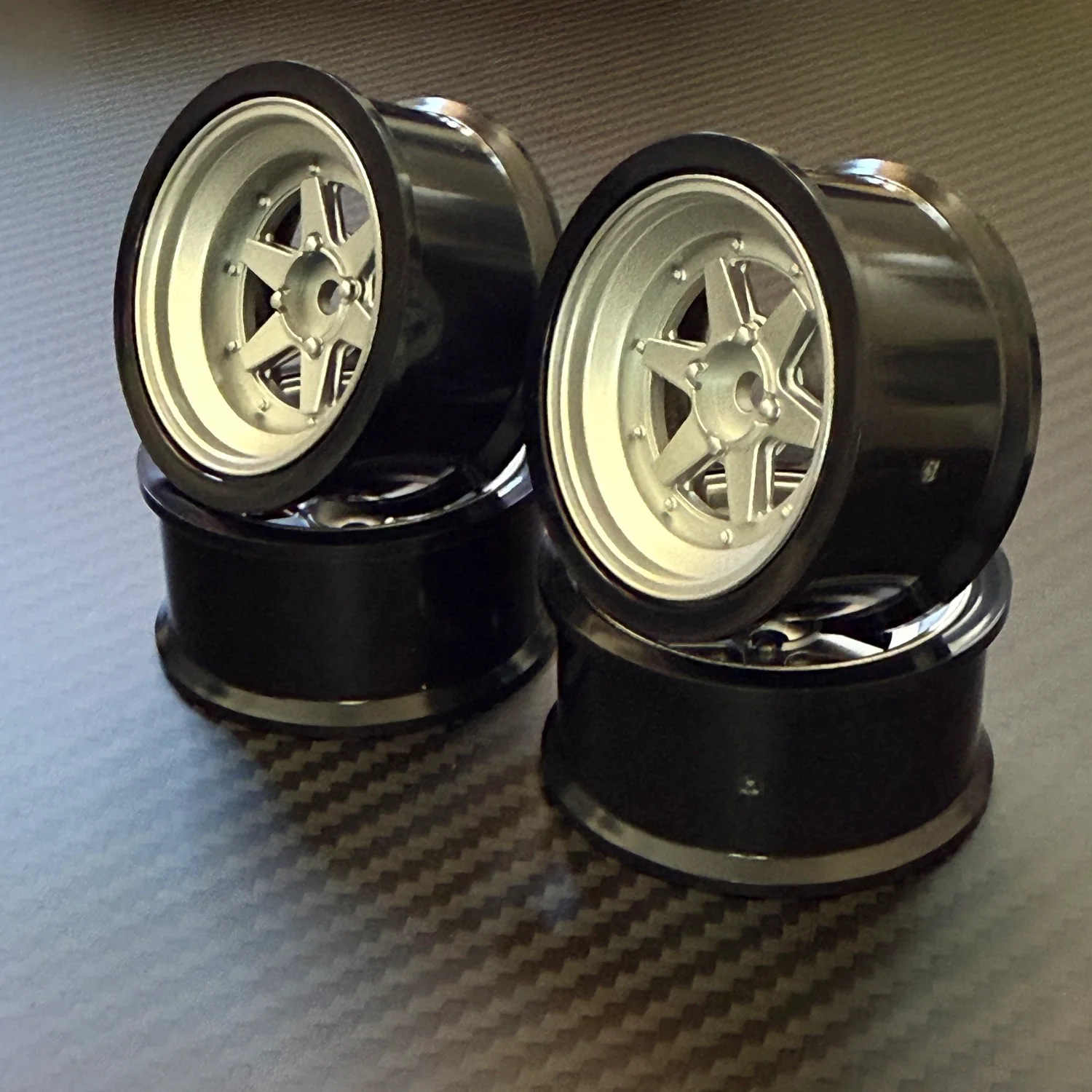 SSR Longchamp XR-4 Fifteen Series - Silver 6mm / 8mm (2 PACK) (INCH DOWN) 1-10 Rims [RC-Art] ARTW0206MS ARTW0208MS