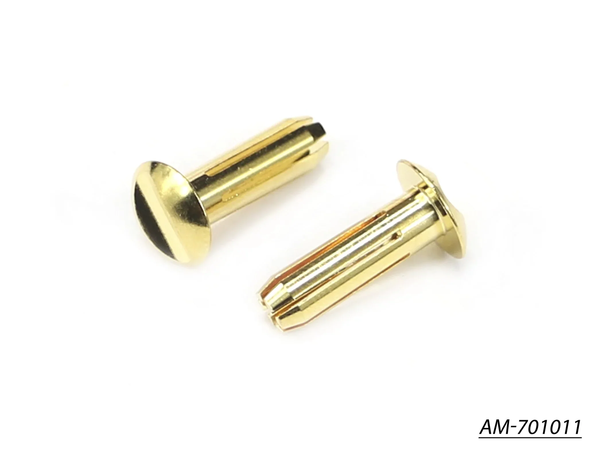 Low Profile 4mm Connector 24K (2pc) Bullets for Battery Pack [Arrowmax] AM-701011