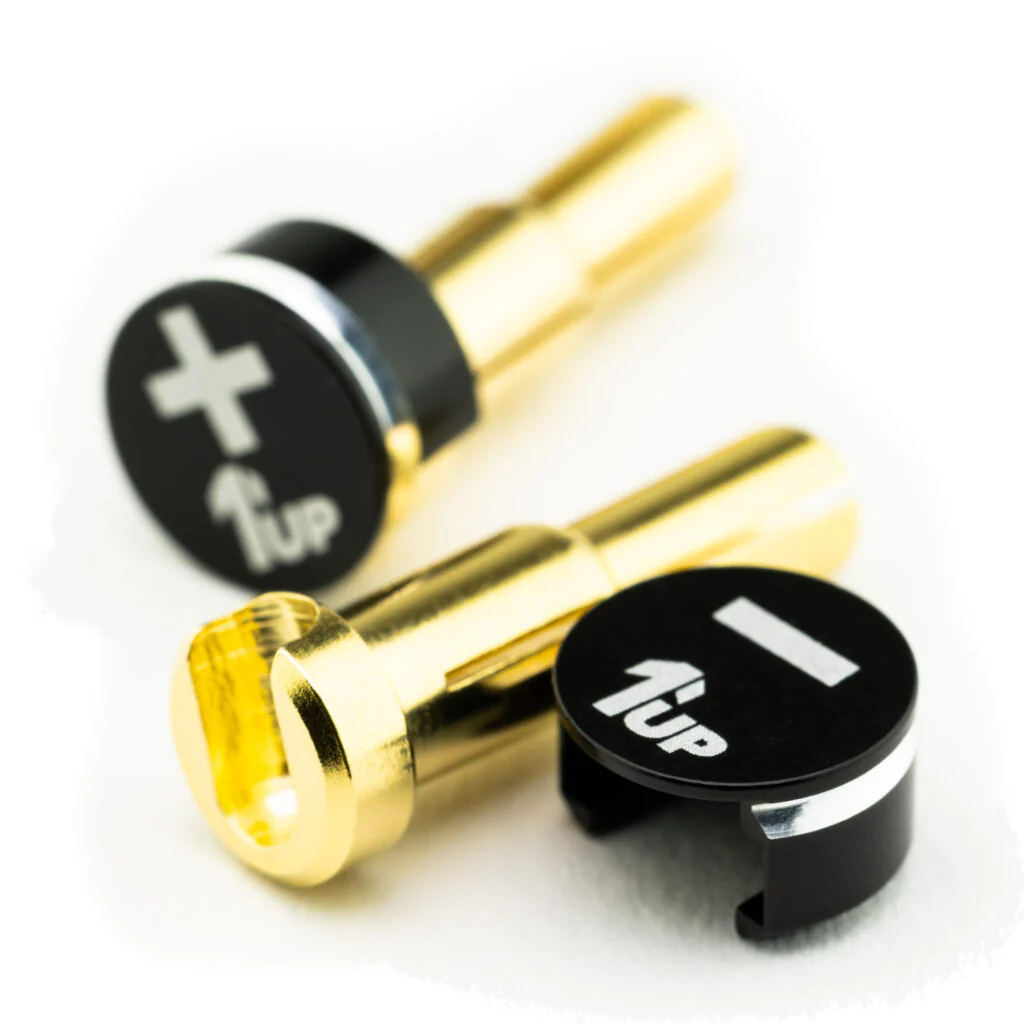 LowPro Bullet Plugs W- Grips ( 4mm and 5mm ) Black Power RIGHT ANGLE Connectors Bullets [1up Racing] 190413 - Image 2