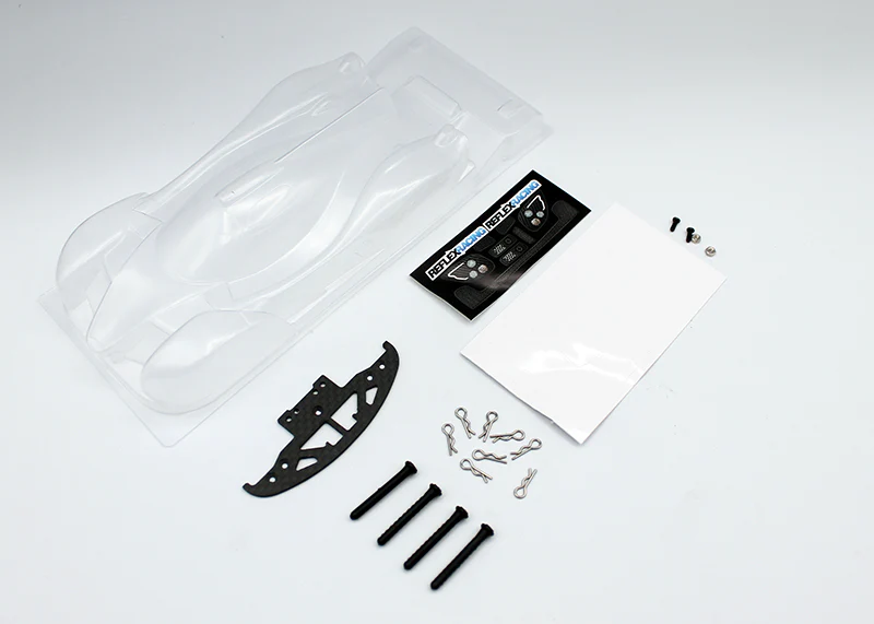Lumpy (LMP3 with Fin) 1-28 Lexan Body + RX520 Front Bumper / Post Kit (Mini-Z) [RAD BODY] RAD001-KIT