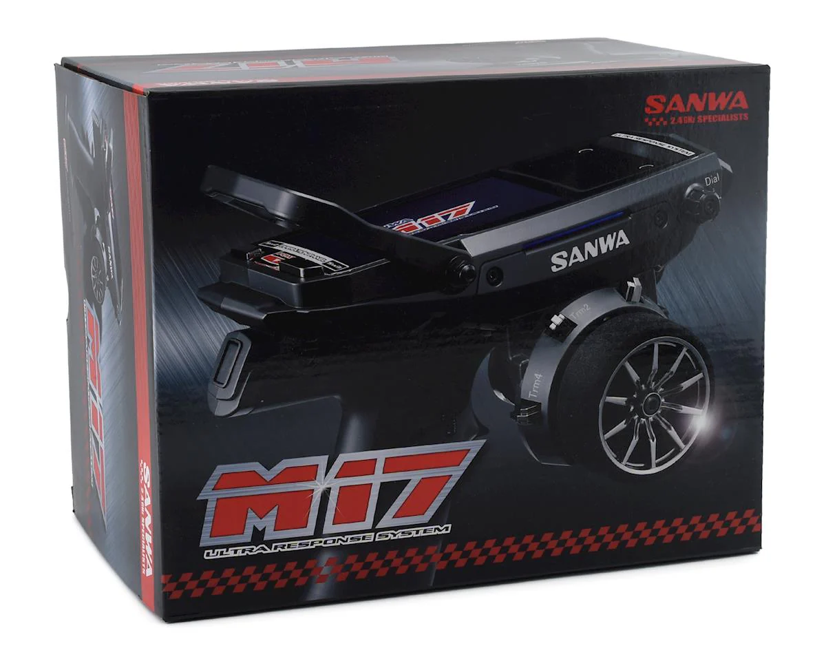 M17 Airtronics 4-Channel Transmitter Radio w- RX-493 Receiver - 2.4Ghz [Sanwa] SNW101A32462A - Image 4