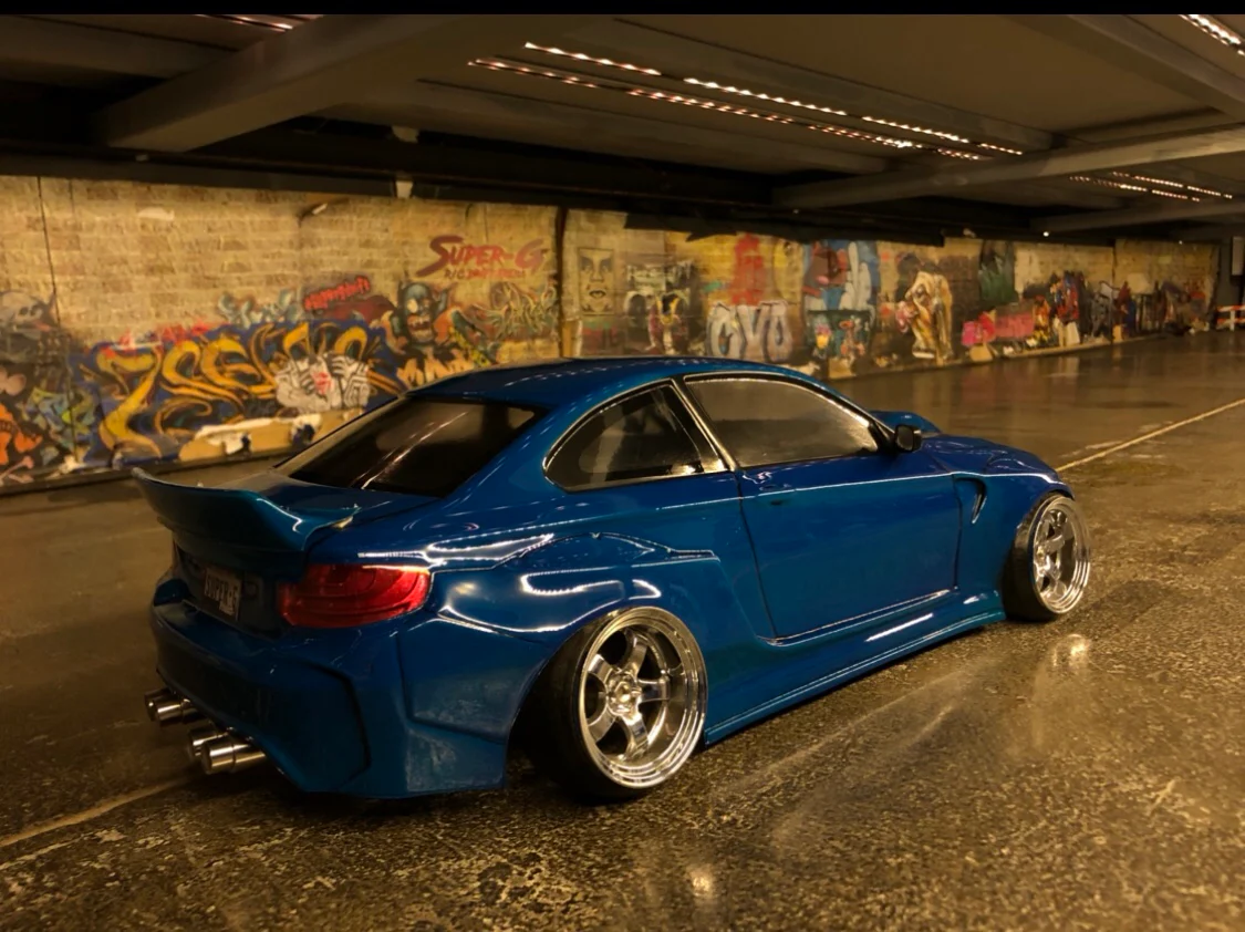 M2 F22 Widebody 1-10 Body Set [APlastics] M2WIDE - Image 3