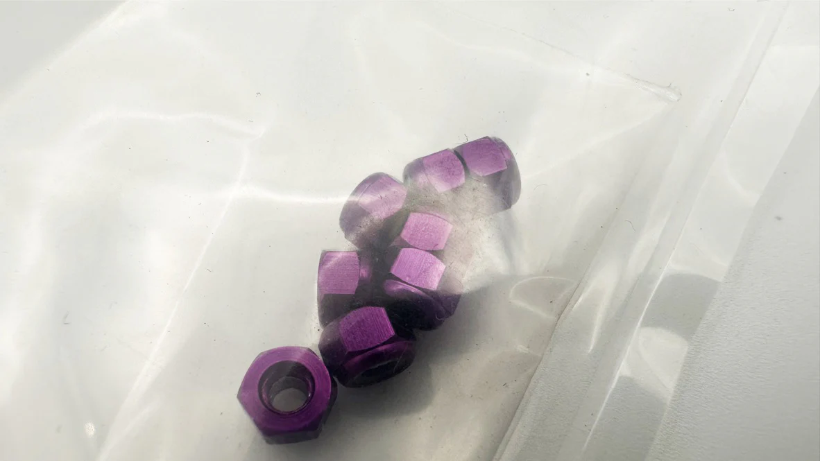 M3 NUTS (NYLOCK) - Aluminum (8-Pack) RED PURPLE BLACK BLUE [Scale Reflex] 814100 814120 814130 814140 - Image 2