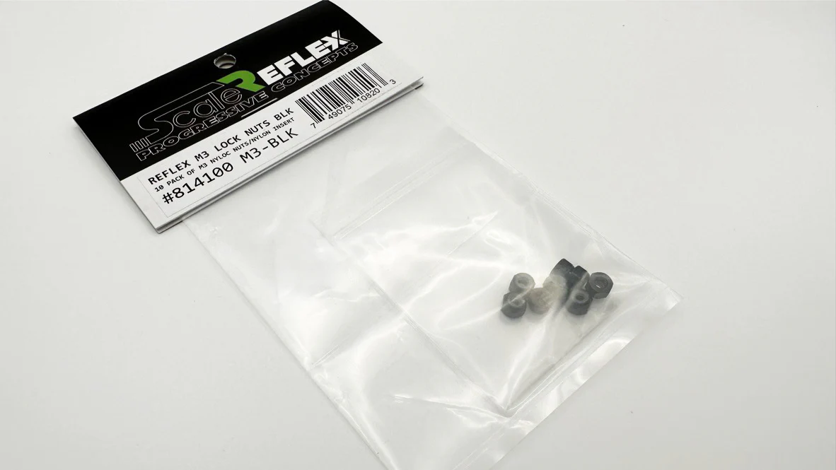 M3 NUTS (NYLOCK) - Aluminum (8-Pack) RED PURPLE BLACK BLUE [Scale Reflex] 814100 814120 814130 814140 - Image 6