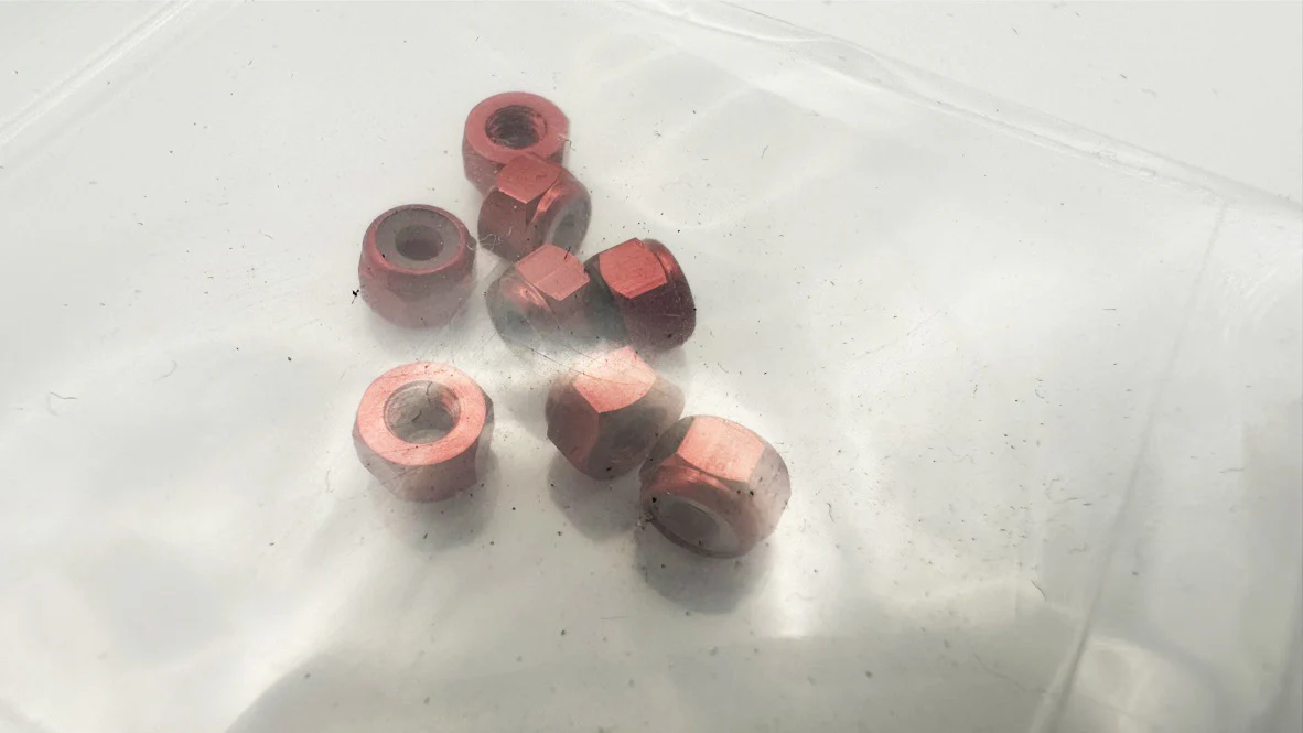 M3 NUTS (NYLOCK) - Aluminum (8-Pack) RED PURPLE BLACK BLUE [Scale Reflex] 814100 814120 814130 814140 - Image 7