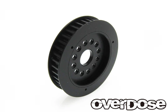 Machine Cut Wide Diff Pulley 39T (For OD3839/POM/Black) [OVERDOSE] OD3859
