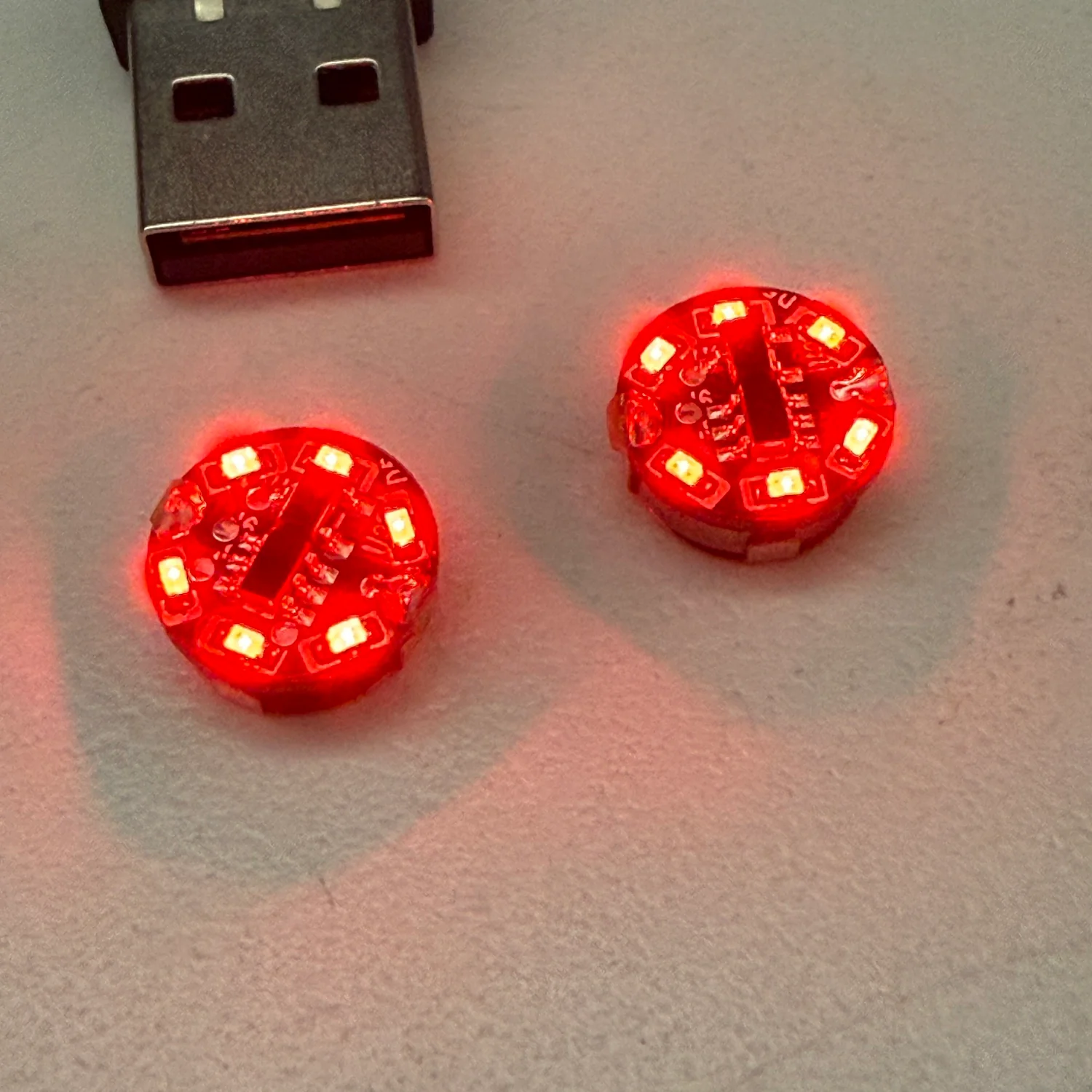 Magdisc Round HALO / CIRCLE LED Lights (standalone) with battery (Flashing/Solid) RED WHITE AQUA PURPLE [K-Force] - Image 8