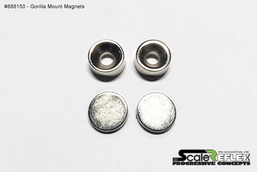 MAGNETS SET (FRONT&REAR) FOR Gorilla Stealth Magnet (4PC) *ULTRA STRONG* [Scale Reflex] 888150 - Image 2