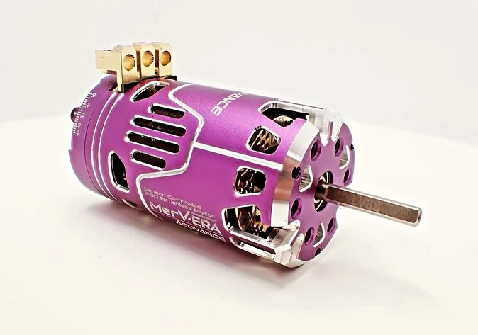 MerV-ERA 380 Brushless Motor for 1-10 RC CAR - 13.5T 10.5T - Black Red Purple [Acuvance] - Image 3