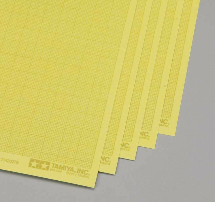 Masking Tape Sticker Sheet (1mm Grid) 5 Sheet Pack [Tamiya] 87129 - Image 2