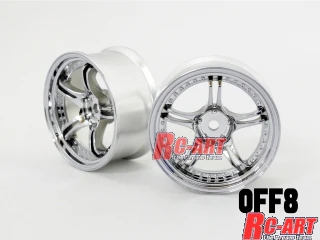 MATTE SILVER SSR PROFESSOR SPX 6mm - 8mm 1/10 WHEELS RIMS [RC Art] WW-0506MS WW-0508MS - Image 3