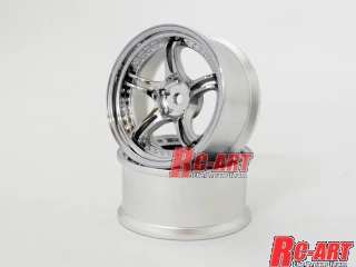 MATTE SILVER SSR PROFESSOR SPX 6mm - 8mm 1/10 WHEELS RIMS [RC Art] WW-0506MS WW-0508MS - Image 5