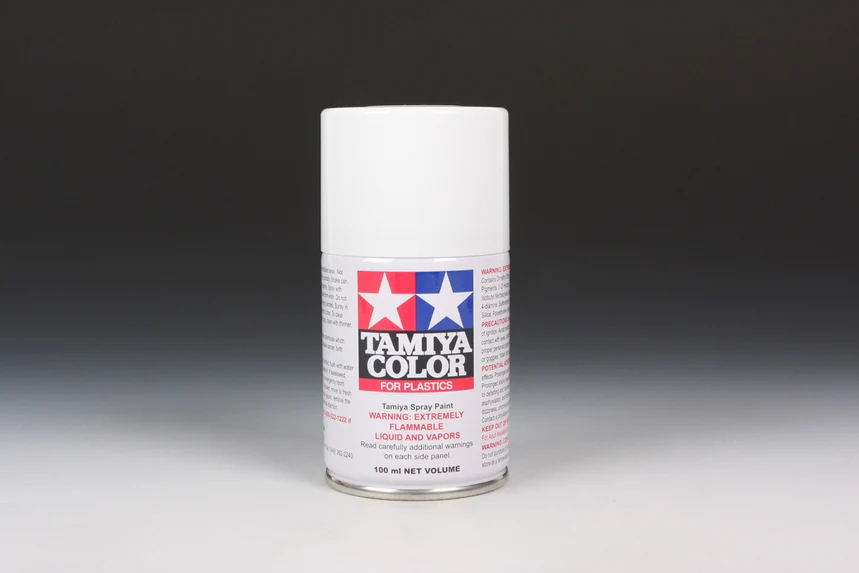 MATTE WHITE - Lacquer Spray Paint 100ml (For Plastic Models) TS-27 [Tamiya] 85027