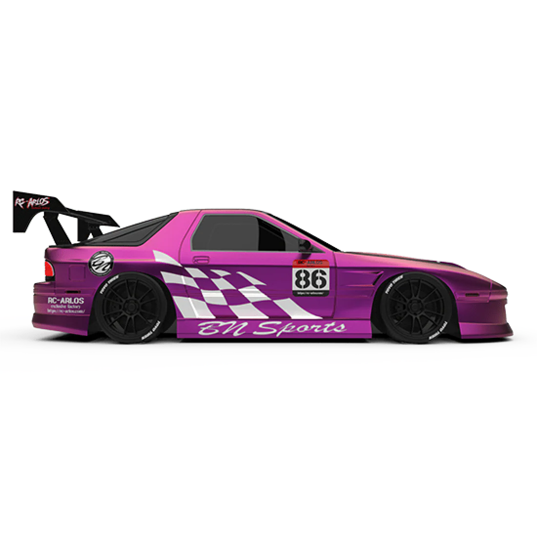 Mazda RX-7 FC3S (202mm) BN Sports Widebody 1-10 Drift Body Shell [24K] TAF20000