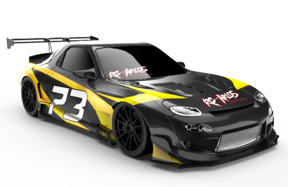 Pandem V3 Mazda RX-7 FD3S (199mm - 204mm) Widebody 1-10 Drift Body Shell [24K] TAF17000