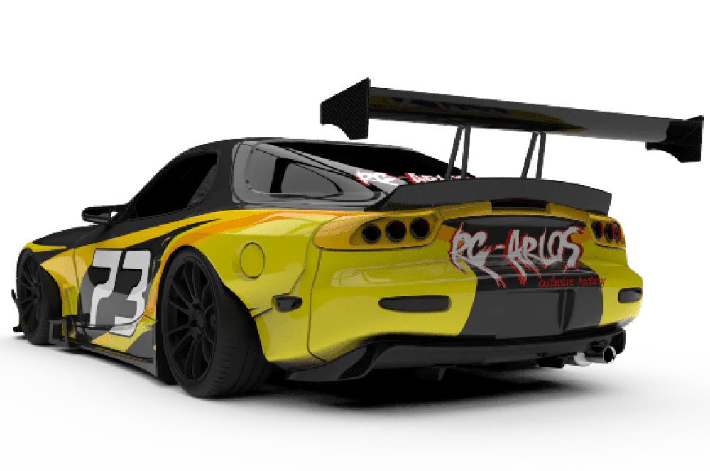 Pandem V3 Mazda RX-7 FD3S (199mm - 204mm) Widebody 1-10 Drift Body Shell [24K] TAF17000 - Image 2