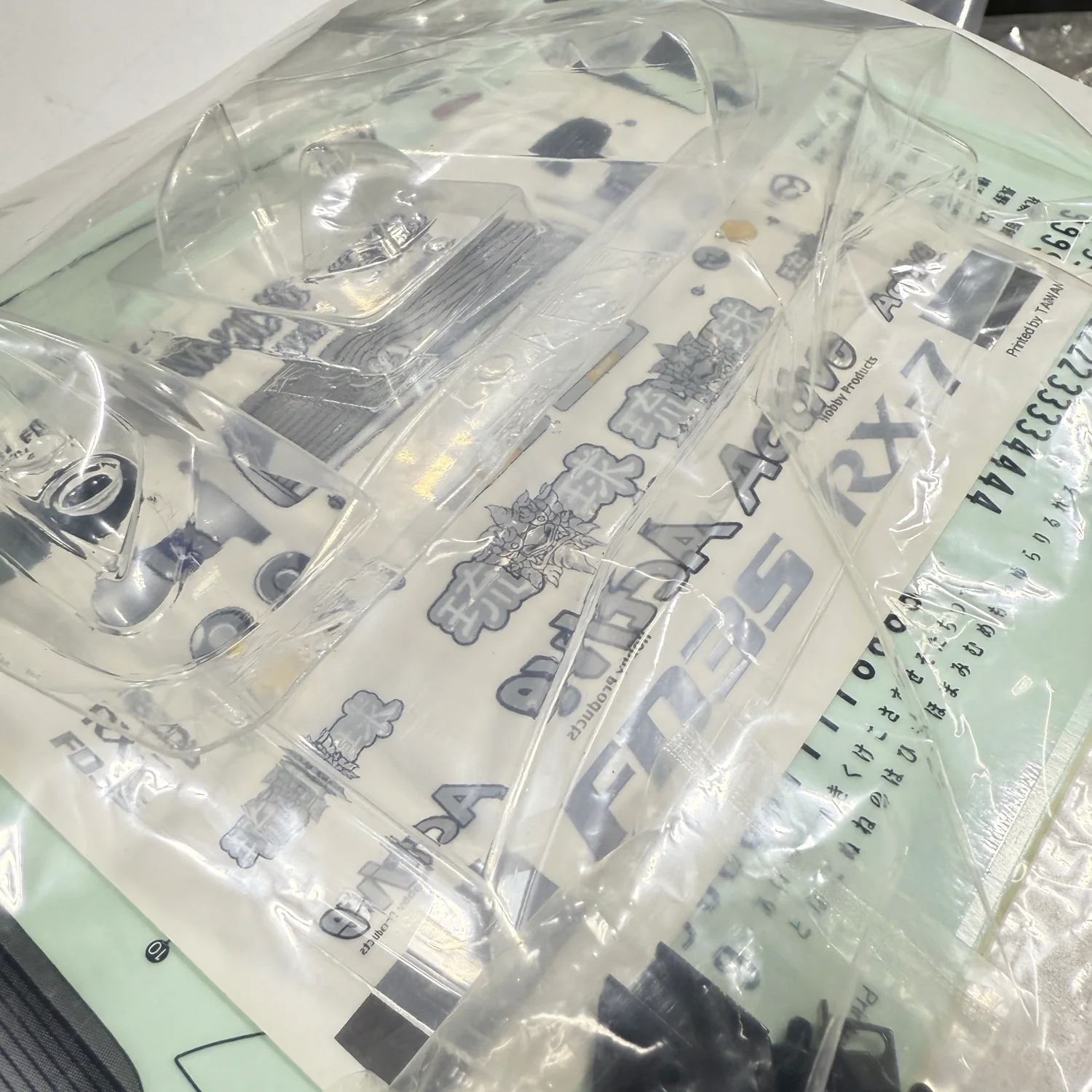 Mazda RX-7 FD3S Aero Version Wing, Wing Stands 1-10 Body Set *Discontinued NOS* [Active Hobby] STR051 - Image 6
