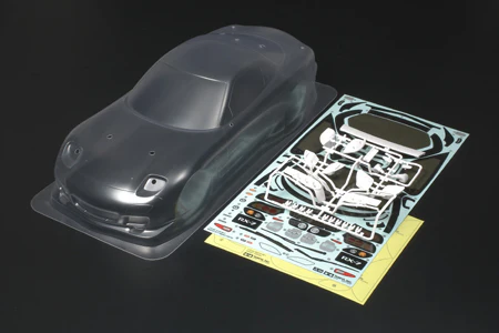 Mazda RX-7 FD3S RX7 Spirit R 1-10 Body Set (with Headlight, Mirrors and Wing) [Tamiya] 51270 - Image 2