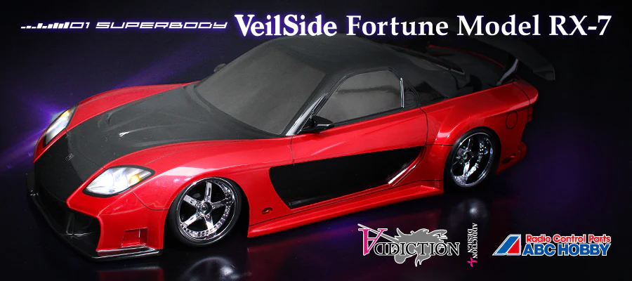 Mazda RX-7 FD3S VEILSIDE FORTUNE 1-10 Body Set (195mm-210mm) [ABC Hobby] 67143 - Image 2