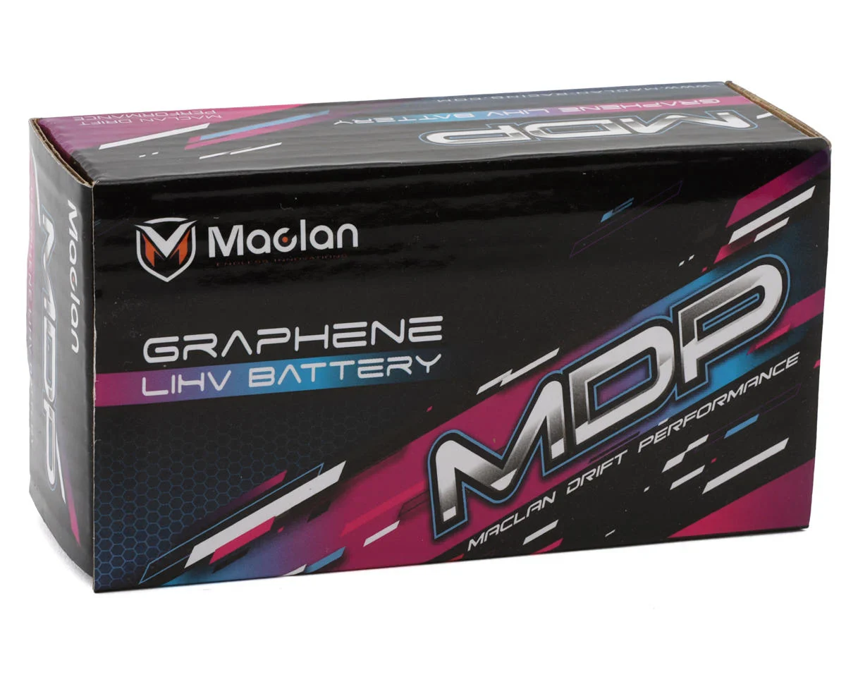 MDP Graphene HV 2S 130C Shorty LiHV Battery (7.6V/6400mAh) w/5mm Bullets [Maclan] MCL6055 - Image 3