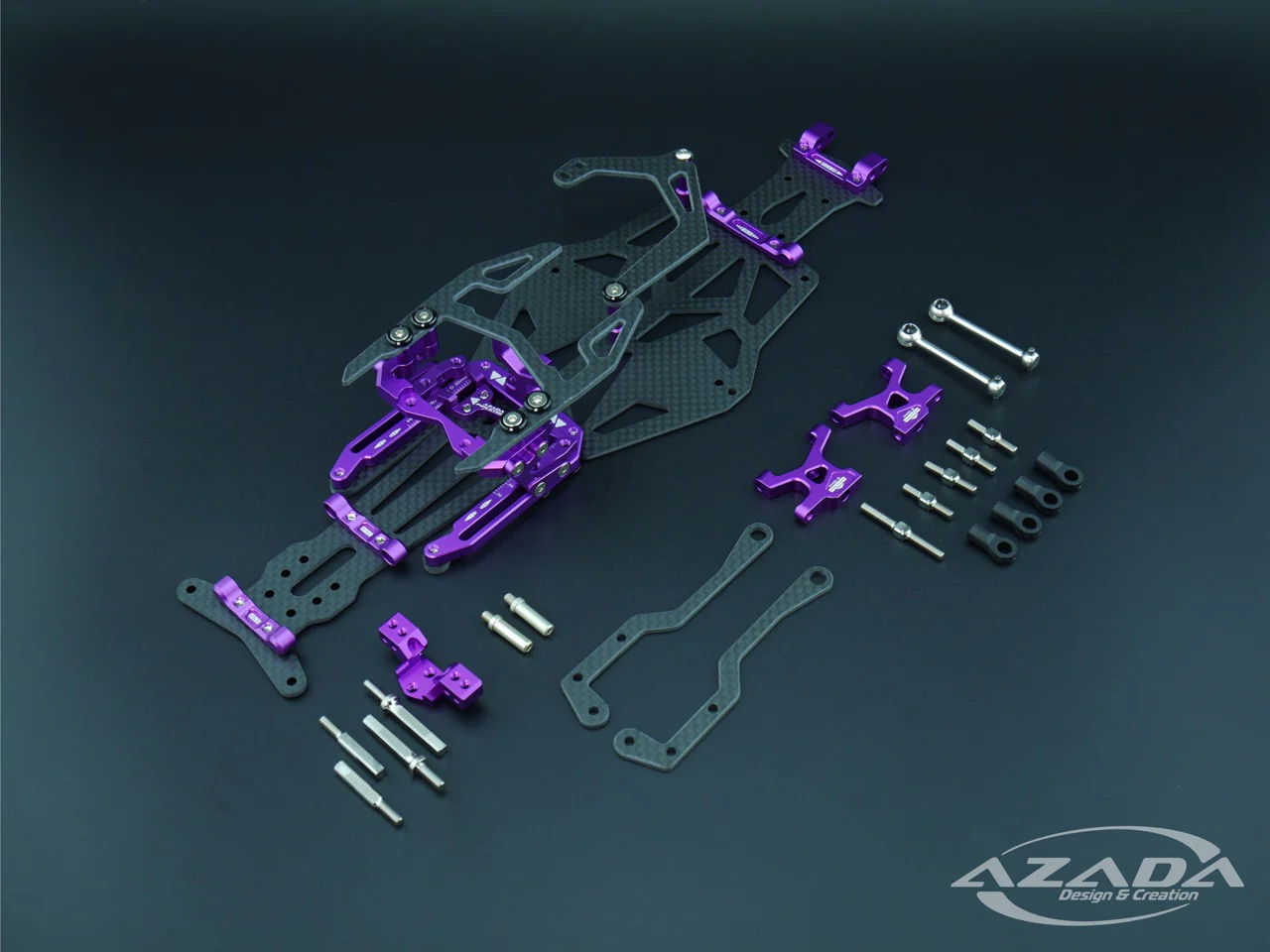 DISCONTINUED: MERLIN 1/10 R/C RWD Competition Drift Car Chassis (Decoupled Suspension System) [Azada] - Image 13
