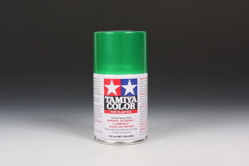 METALLIC GREEN - Lacquer Spray Paint 100ml (For Plastic Models) TS-20 [Tamiya] 85020 - Image 2