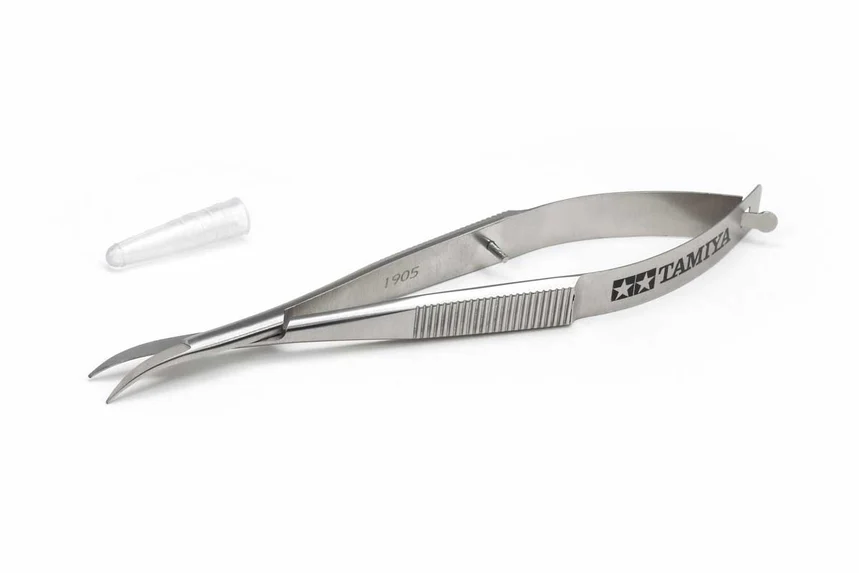 MINI Curved Scissors for Lexan Mini 4WD (1-28 1-26) [Tamiya] 74151