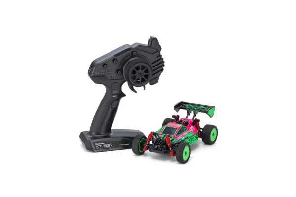 MINI-Z 1/28 Buggy Ready set INFERNO MP9 TKI PINK / GREEN RTR (Ready to Run) [KYOSHO] 32093PGR