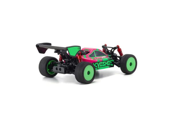MINI-Z 1/28 Buggy Ready set INFERNO MP9 TKI PINK / GREEN RTR (Ready to Run) [KYOSHO] 32093PGR - Image 3
