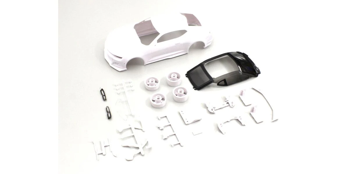 Mini-Z 1-28 Camaro ZL1 White body set (w-Wheel) (unpainted) F: 1.5 (N) R: 1.5 (W) W-MM [Kyosho] MZN199